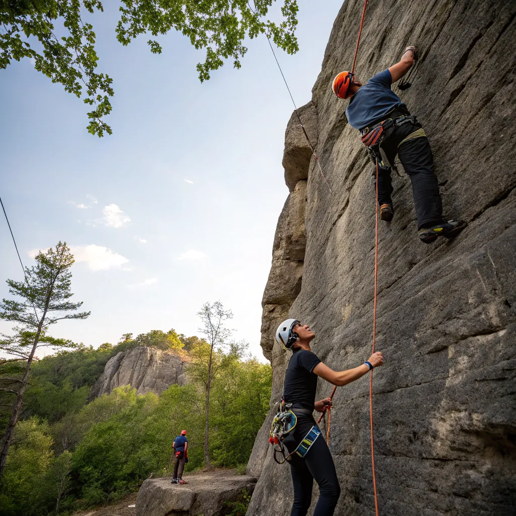 Rock climbing course